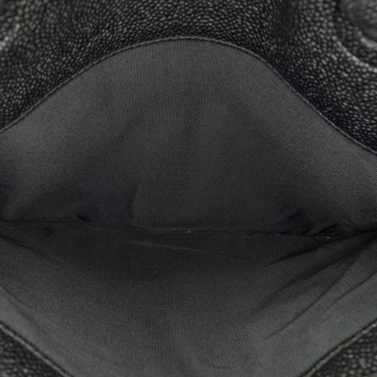 Pre Owned Chanel Black CC Caviar Leather Tote