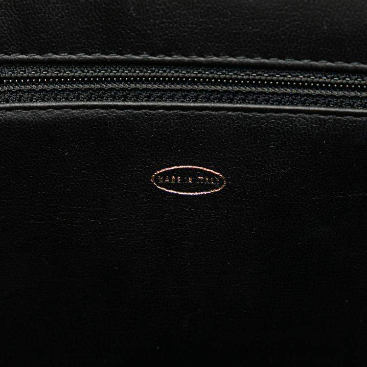 Pre Owned Chanel Black CC Caviar Vanity Case