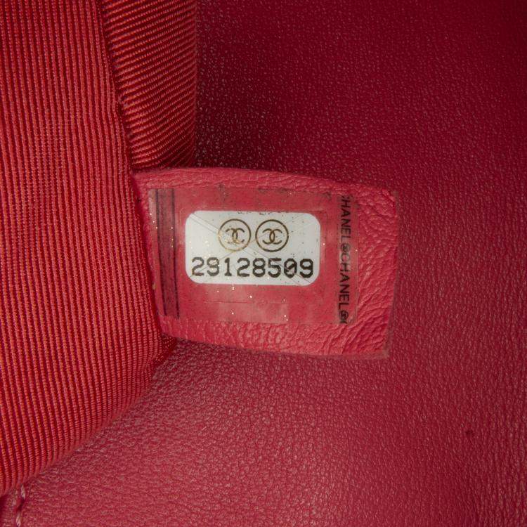 Pre Owned Chanel Pink Medium Lambskin 19 Flap
