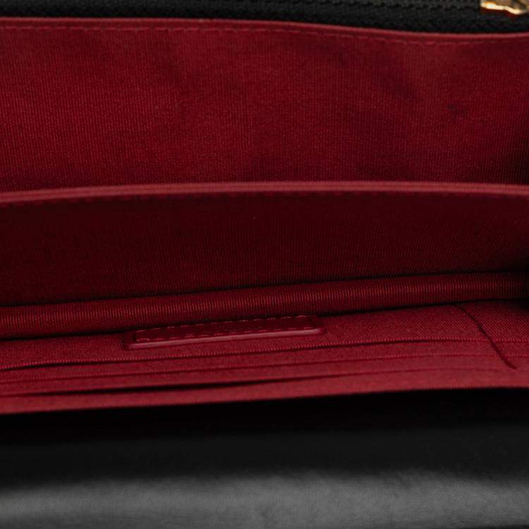 Pre Owned Chanel Black Lambskin Romance Wallet On Chain