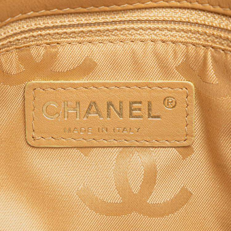 Pre Owned Chanel Brown CC Wild Stitch Calfskin Handbag