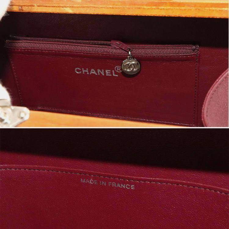 Pre Owned Chanel Vintage Vanity Brown/Black Wood Box Handbag
