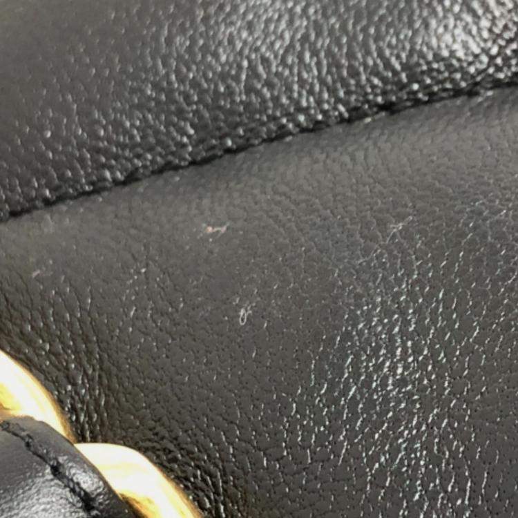 Pre Owned Chanel CC Black Leather Tote Bag