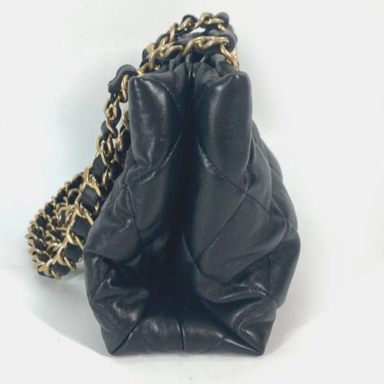 Pre Owned Chanel CC Black Leather Tote Bag