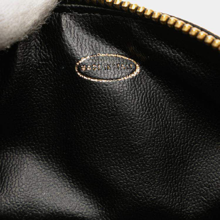 Pre Owned Chanel Black CC Caviar Vanity Case