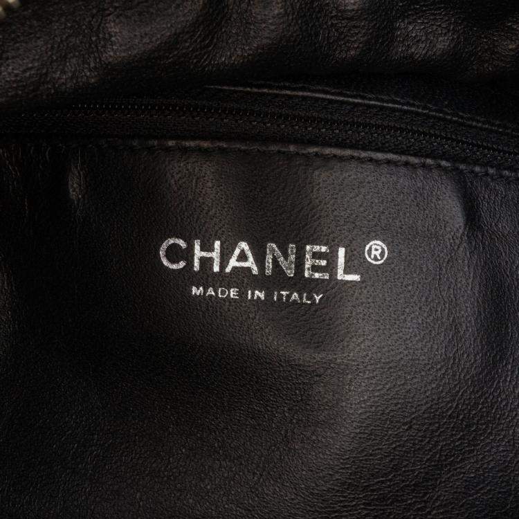 Pre Owned Chanel Brown Medium Calfskin Luxe Ligne Bowler Bag