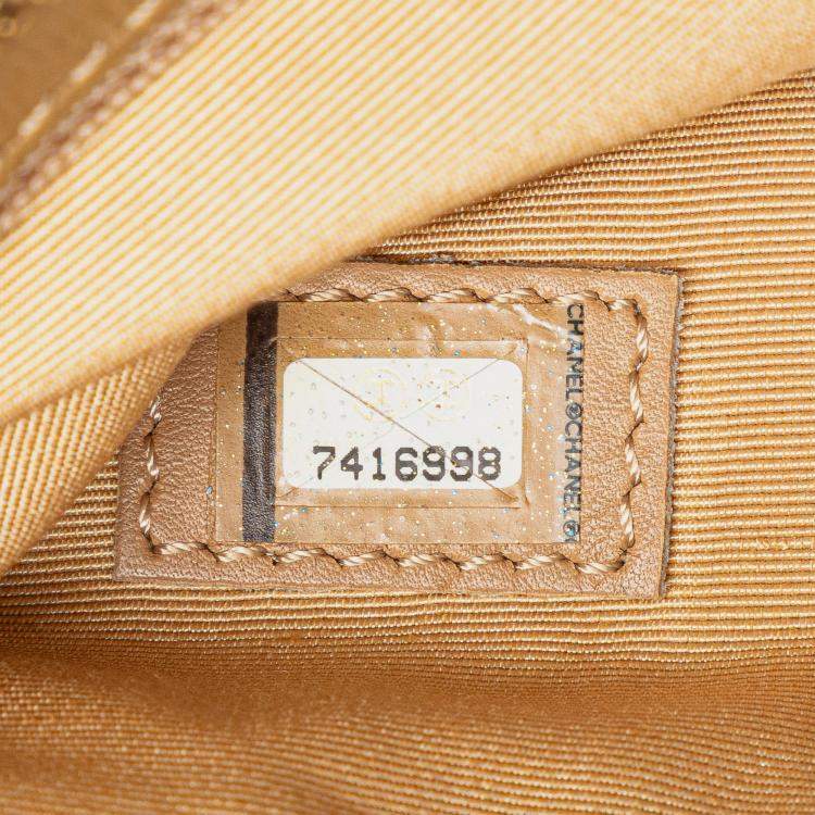 Pre Owned Chanel Brown Caviar Medallion Tote