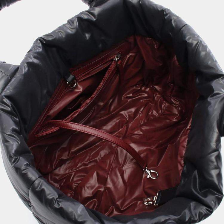 Pre Owned Chanel Coco Cocoon PM Black Nylon Tote Bag