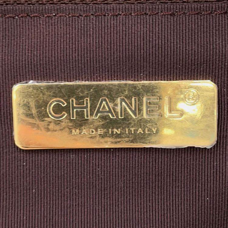 Pre Owned Chanel Cc Logo Graffiti Backpack Gold/Multicolor Canvas Leather