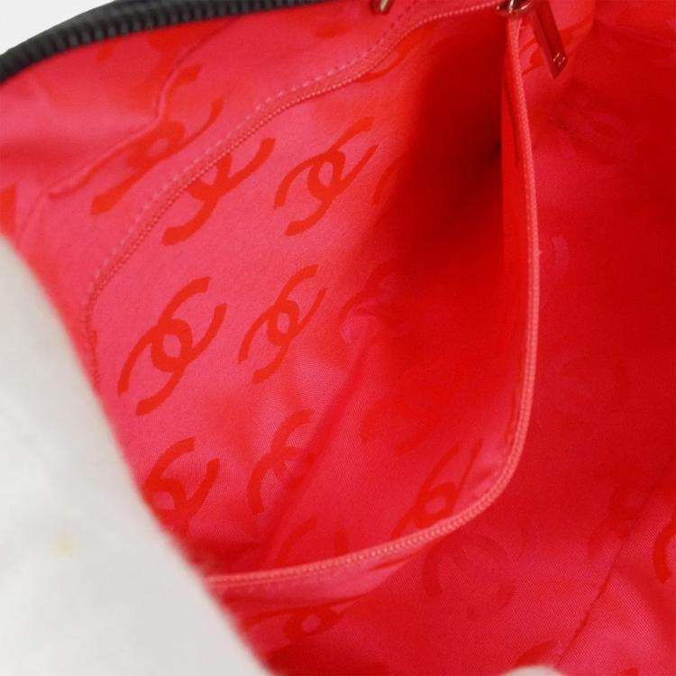 Pre Owned Chanel Black Calfskin Cambon Ligne Bowling Bag