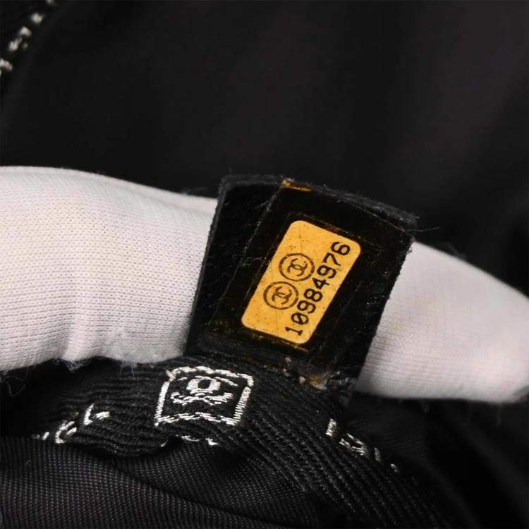 Pre Owned Chanel Black Nylon Sport Line Gym Bag