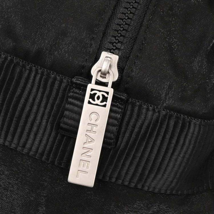 Pre Owned Chanel Black Nylon Sport Line Gym Bag