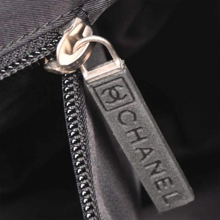 Pre Owned Chanel Black Nylon Sport Line Gym Bag