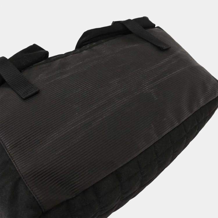 Pre Owned Chanel Black Nylon Sport Line Gym Bag