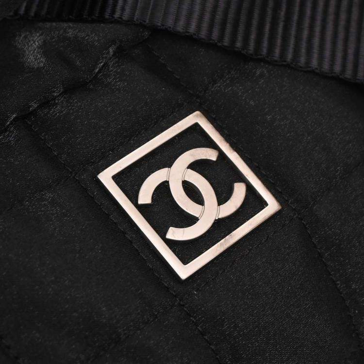 Pre Owned Chanel Black Nylon Sport Line Gym Bag