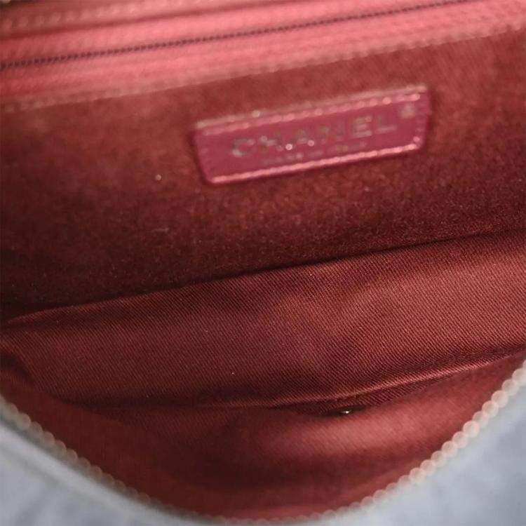 Pre Owned Chanel Navy Calfskin Day Trip Flap Bag