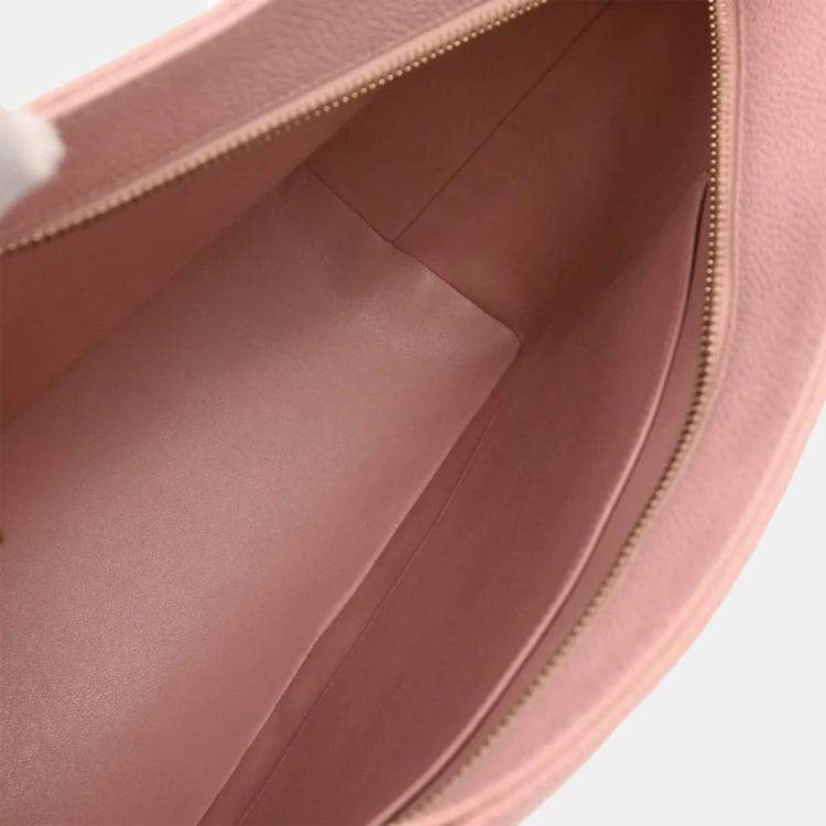 Pre Owned Chanel Pink Calfskin Medallion Tote Handbag