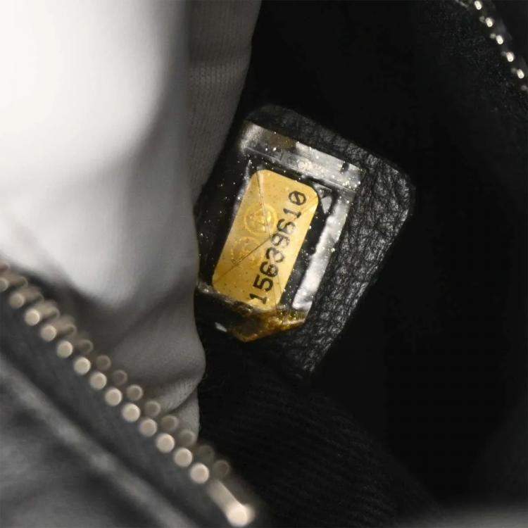 Pre Owned Chanel Black Calfskin Shoulder Tote Bag
