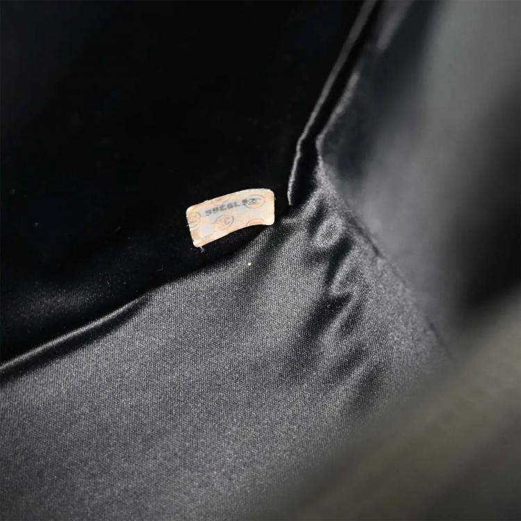 Pre Owned Chanel Black Satin Handbag