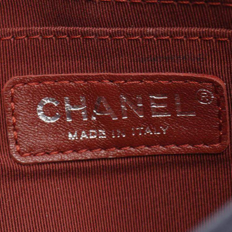 Pre Owned Chanel Blue Paris Greece Calfskin Archi Chic Flap