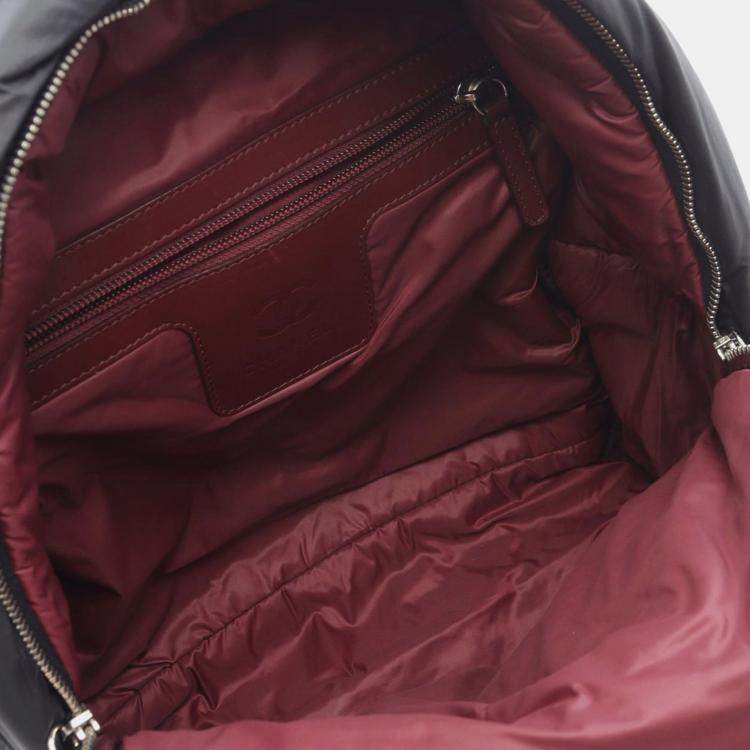 Pre Owned Chanel Black Quilted Nylon Coco Cocoon Backpack