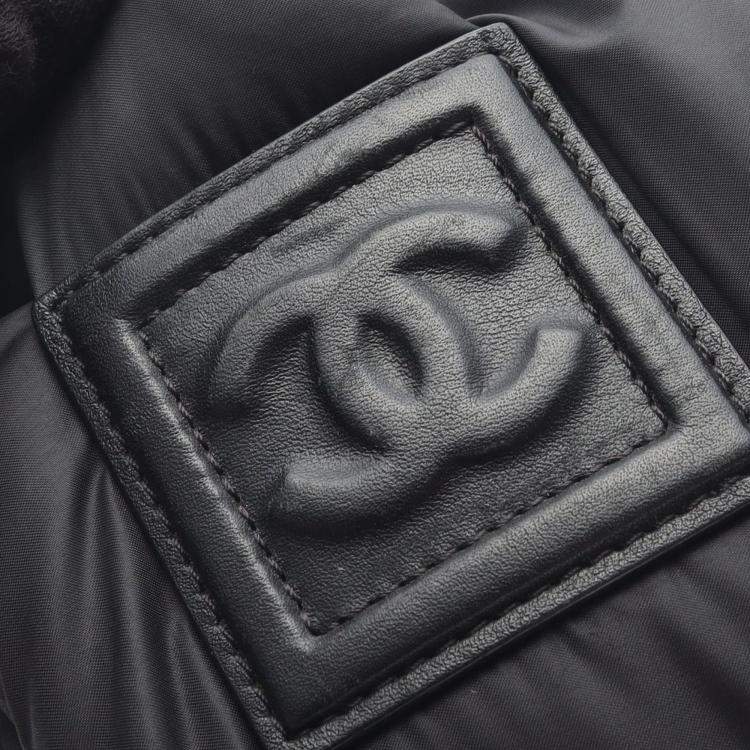Pre Owned Chanel Black Quilted Nylon Coco Cocoon Backpack
