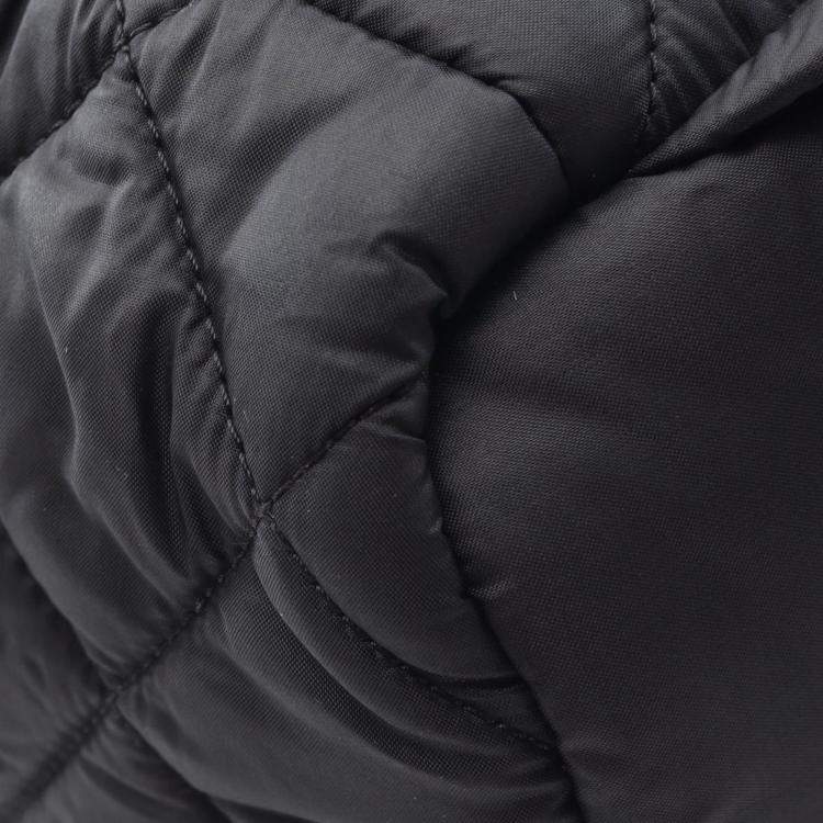 Pre Owned Chanel Black Quilted Nylon Coco Cocoon Backpack