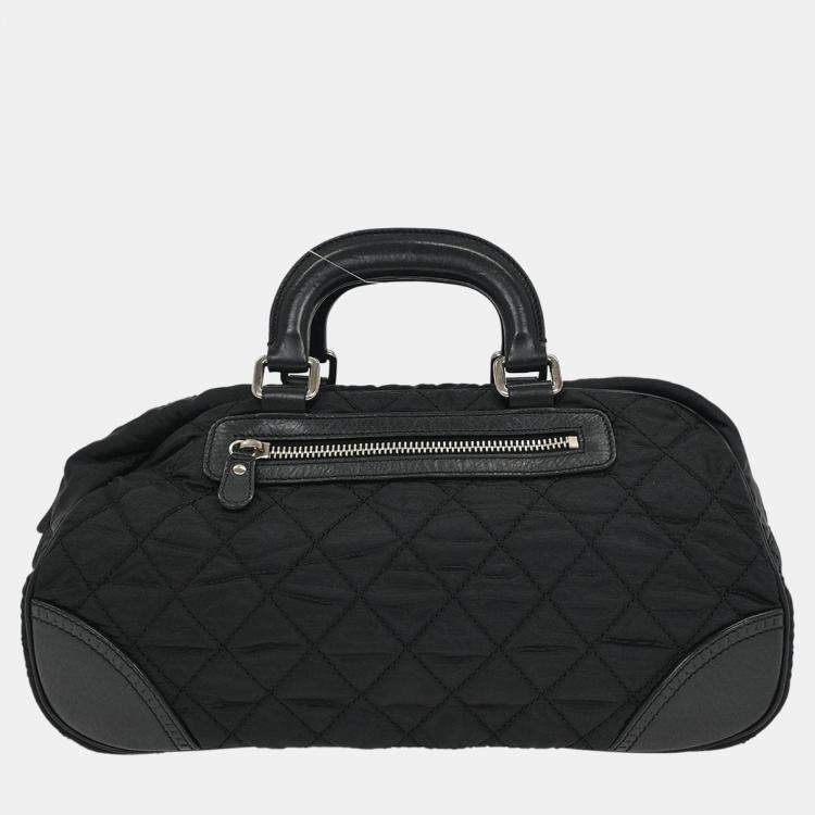 Pre Owned Chanel Black Nylon Handbag