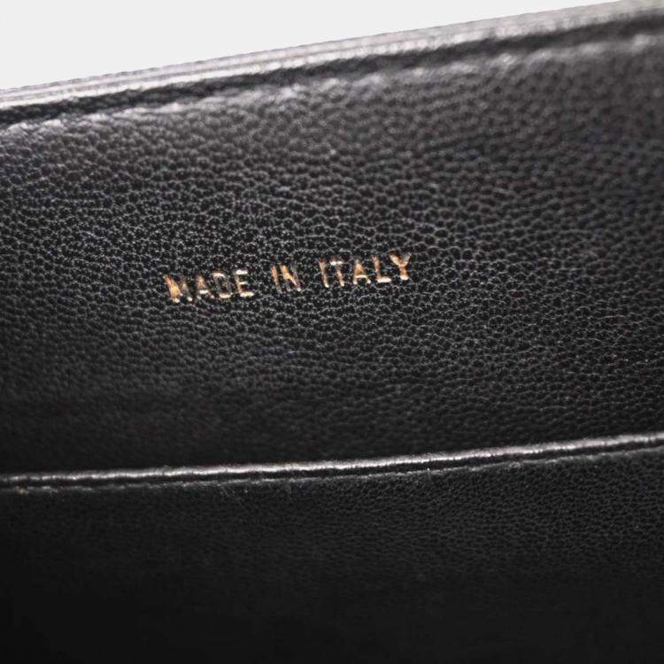 Pre Owned Chanel Black Calfskin Handbag