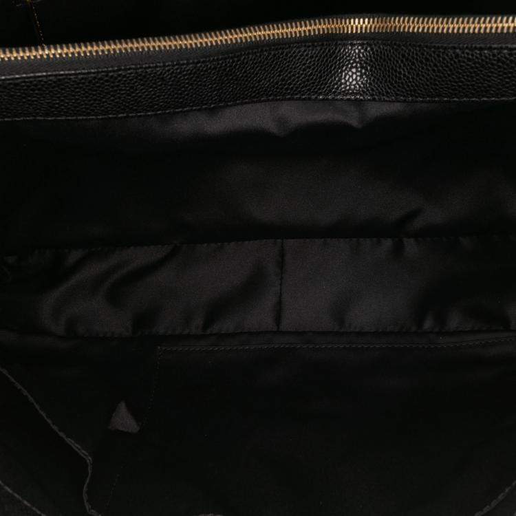 Pre Owned Chanel Black Caviar Grand Shopping Tote XL