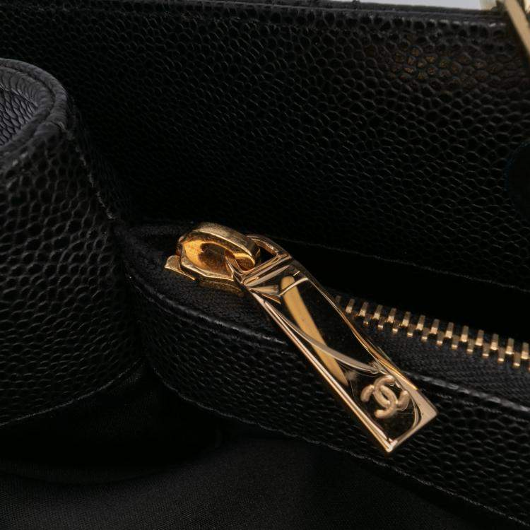 Pre Owned Chanel Black Caviar Grand Shopping Tote XL