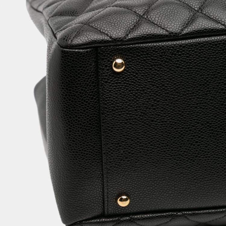 Pre Owned Chanel Black Caviar Grand Shopping Tote XL