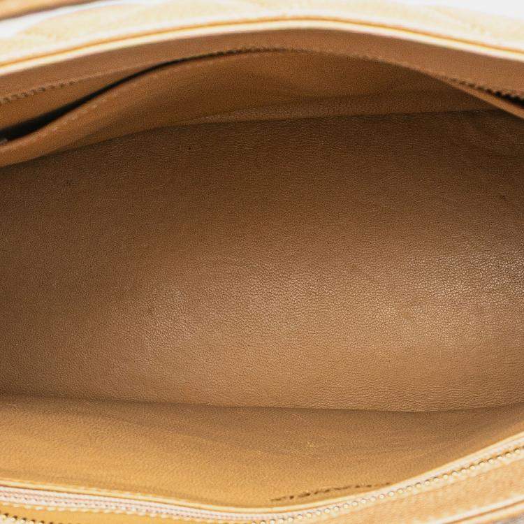 Pre Owned Chanel Beige Caviar Medallion Tote