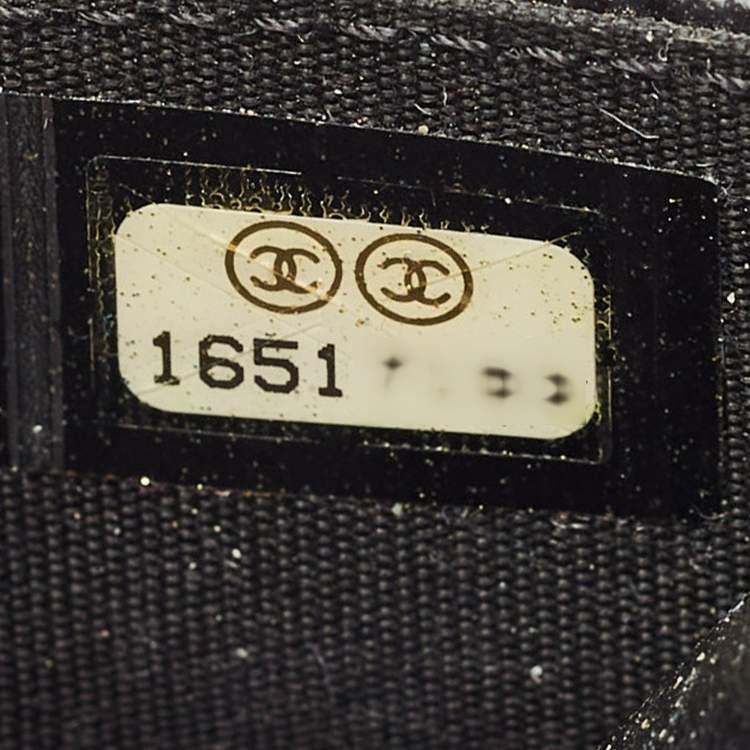 Pre Owned Chanel Black Caviar Leather CC WOC Bag