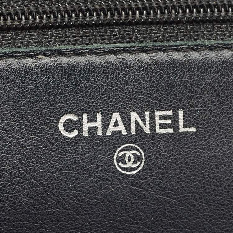 Pre Owned Chanel Black Caviar Leather CC WOC Bag