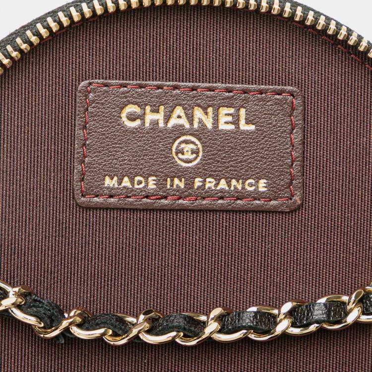 Pre Owned Chanel Quilted Lambskin Chain and Charm Vanity Case