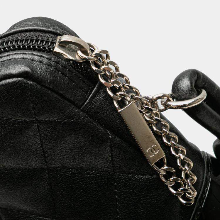 Pre Owned Chanel Black Lambskin Cambon Ligne Crossbody