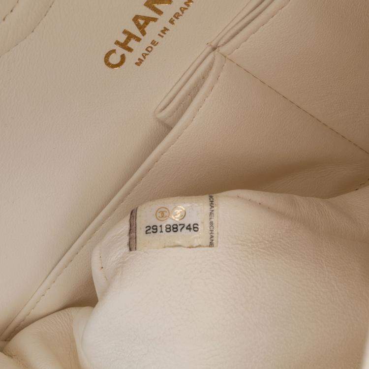 Pre Owned Chanel Multicolor Medium Classic Multicolor Tweed Double Flap
