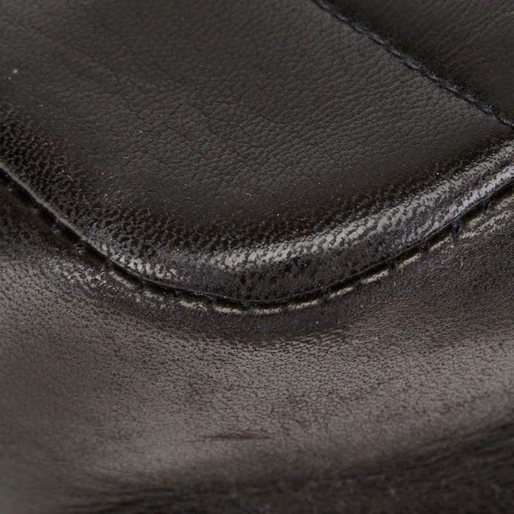 Pre Owned Chanel Matelasse Diana 22 Coco Mark Black Lambskin Shoulder Bag 