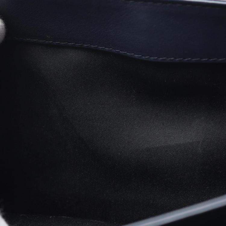 Pre Owned Chanel Wild Stitch Navy Leather Shoulder Bag 