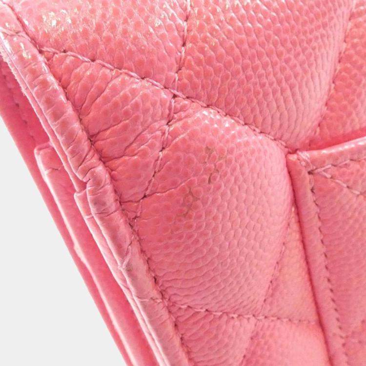 Pre Owned Chanel Timeless Classic Line Chain Wallet