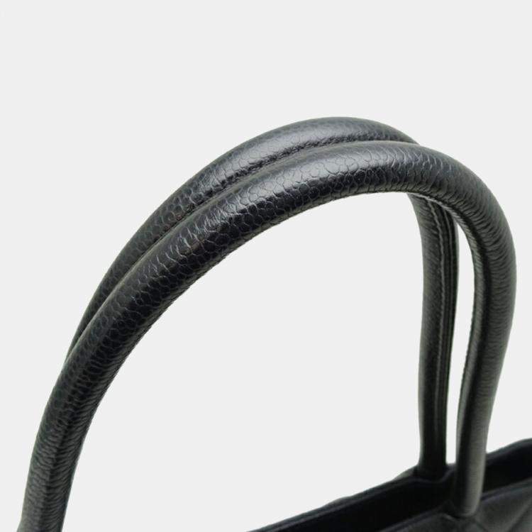 Pre Owned Chanel Reissue Tote Handbag Caviar Leather Black
