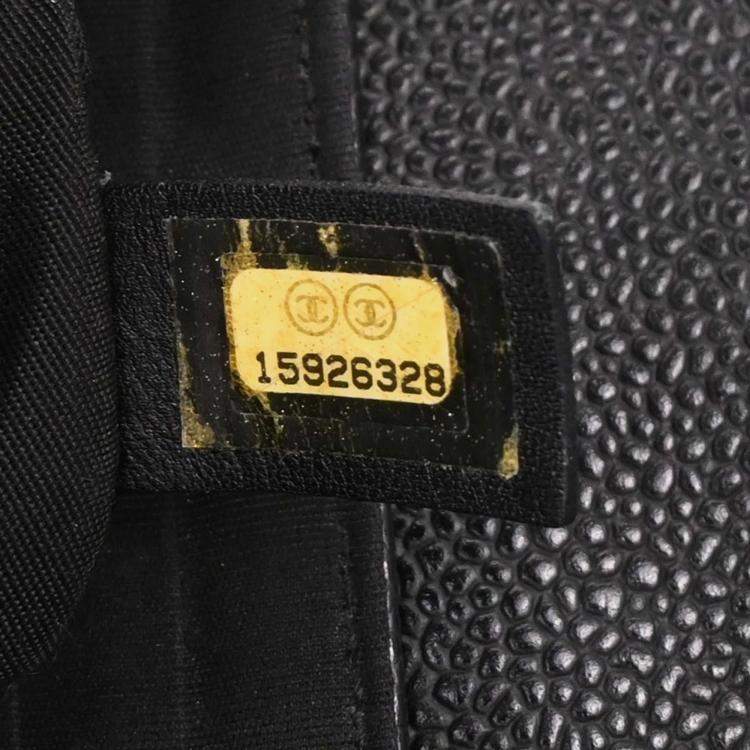 Pre Owned Chanel Black Calfskin Half-Moon WOC Wallet On Chain