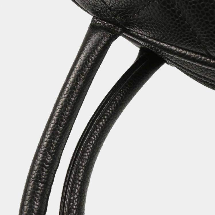 مملوكة مسبقًا Chanel Black Calfskin Bowling Bag