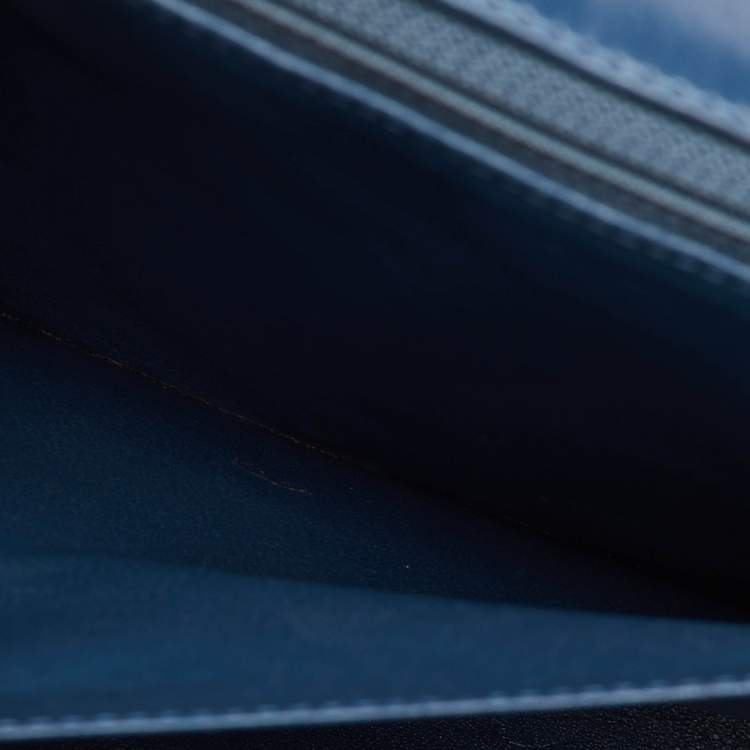 Pre Owned Chanel Blue Quilted Leather Maxi Classic Single Flap Bag