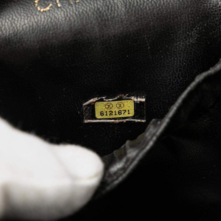 Pre Owned Chanel Black CC Caviar Vanity Bag