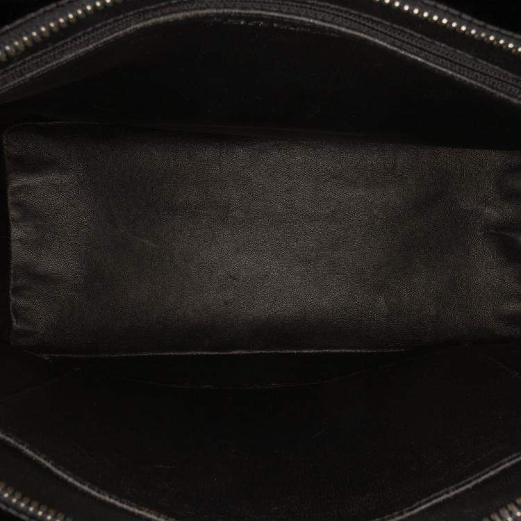 Pre Owned Chanel Black Patent Medallion Tote