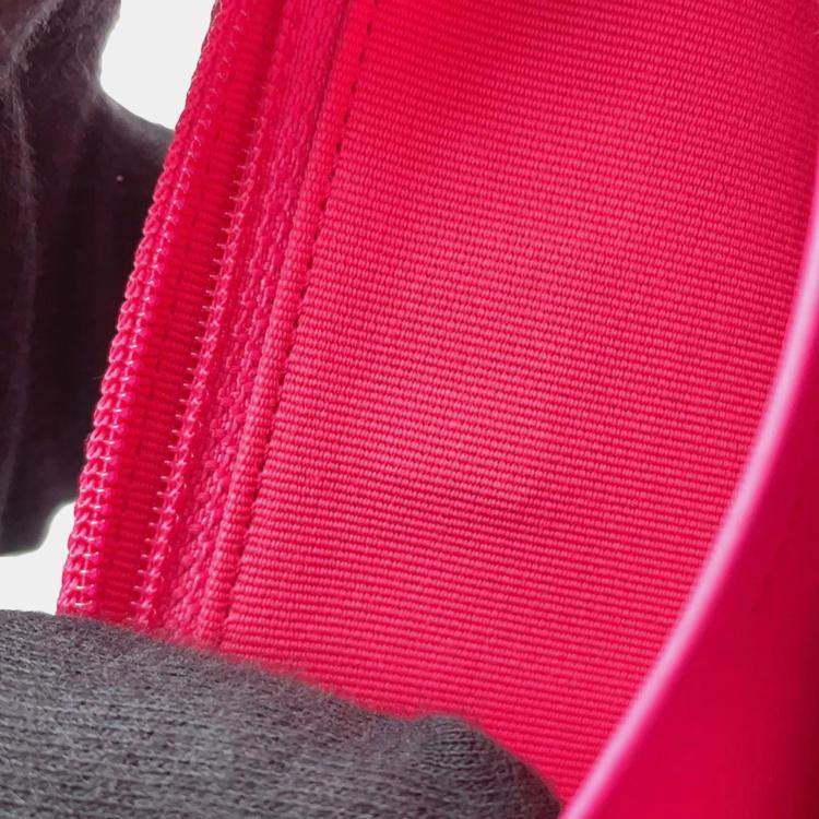 Pre Owned Chanel Boy'S Chanel Chevron Chain Wallet Pink Caviar Leather