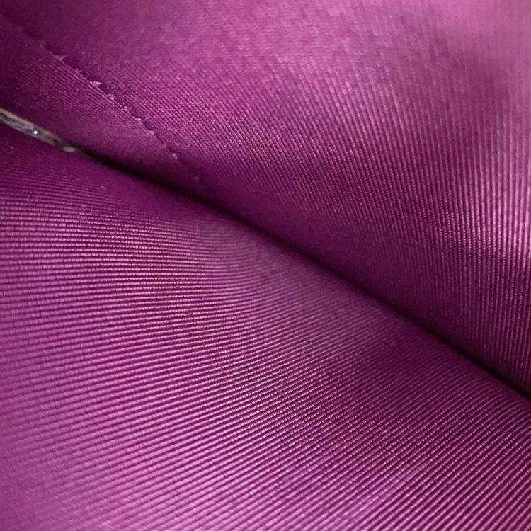 Pre Owned Chanel Chain Wallet Multicolor Tweed