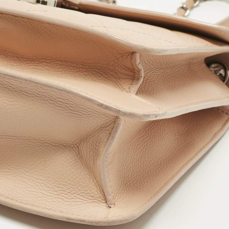 Pre Owned Chanel Blush Pink Quilted Leather Small CC Box Flap Bag